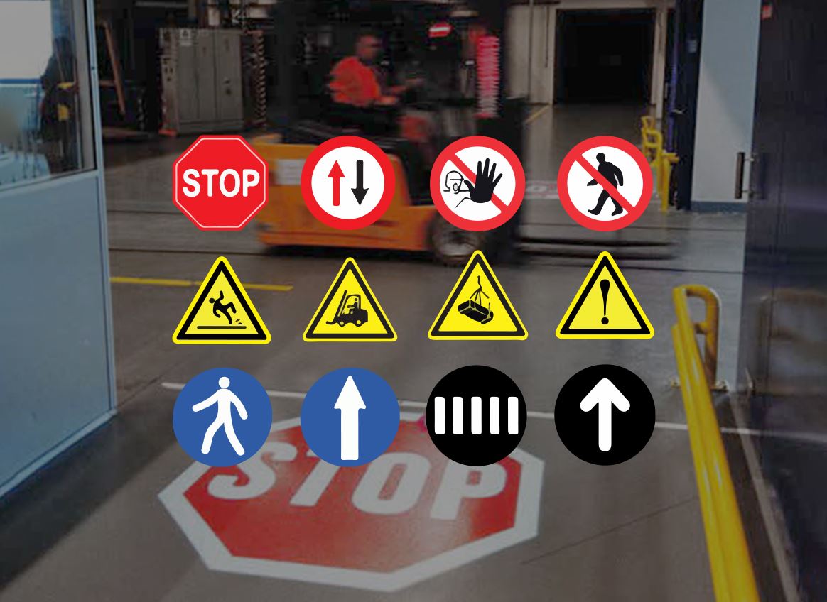 Componentes de los proyectores gobo de señales de seguridad industrial