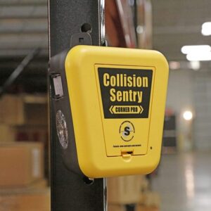 Sensor anticolisión esquinas en estantería metálica